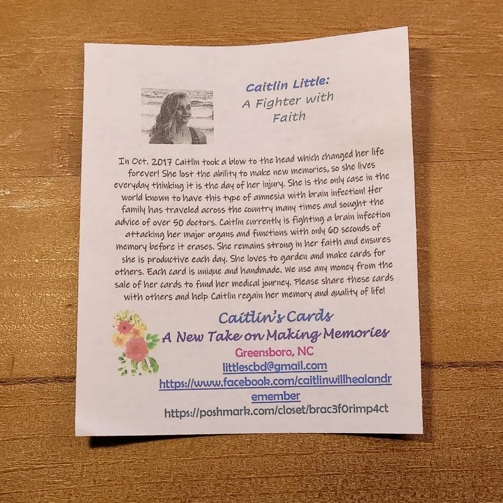 ×5 Variety Foiled Handmade Cards - Picture 7 of 7